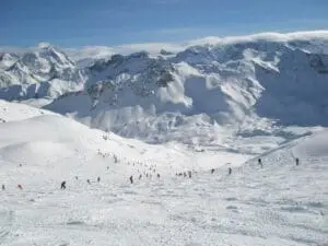 skiing in France Courchevel