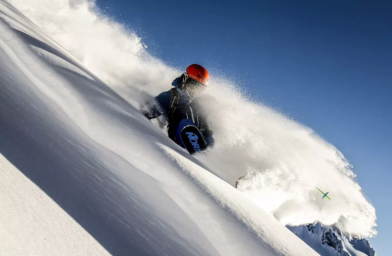 Skiing in Tirol, Austria -The thrill of freeriding. Credit Obergurgl Oetztal Tourism and Dominic Ebenbichler