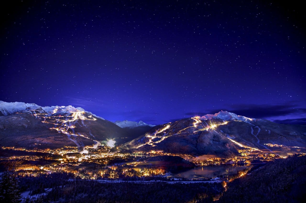 Fly over Whistler in spring